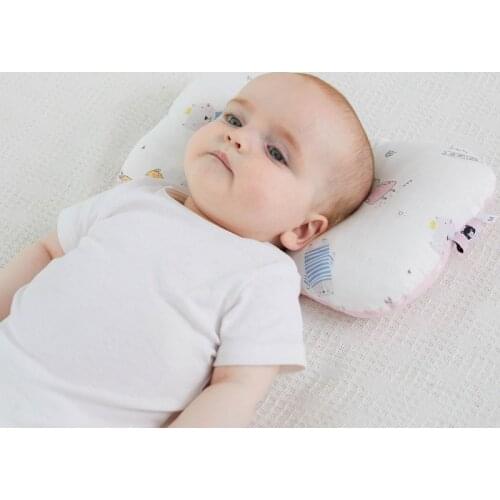Hot Baby Shaping Pillow 0-1 Year Old Pillow Pure Cotton Newborn Anti-deflection Head Correction Shaping Pillow Breathable Pillow