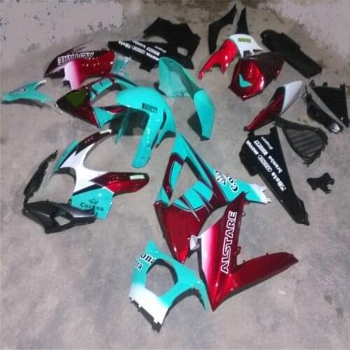 Motorcycle Fairings For Suzuki GSXR1000 K7 07 08 blue GSX-R1000 2007 2008 ABS Plastic Fairing Kit Injection Bodywork Black Red