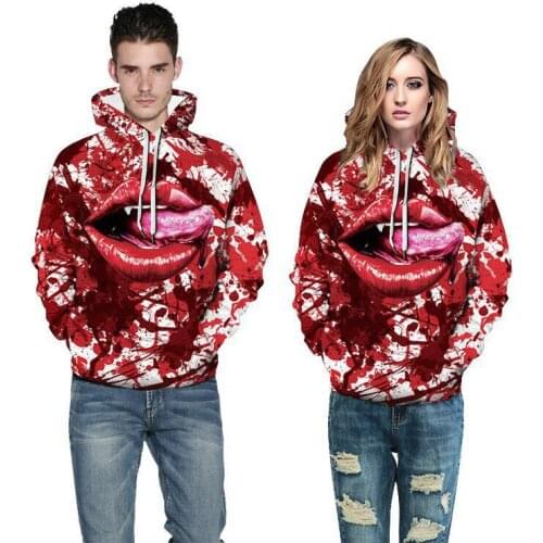 Men hooded sweatshirt fall/winter new Halloween clothes 3D printing pullover hoodies jacket men/women couple casual sweatershirt