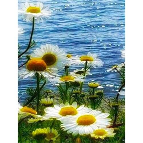 Flower DIY Embroidery Cross Stitch 11CT Kits Needlework Craft Set Cotton Thread Printed Canvas Home Decoration Wholesale Sale