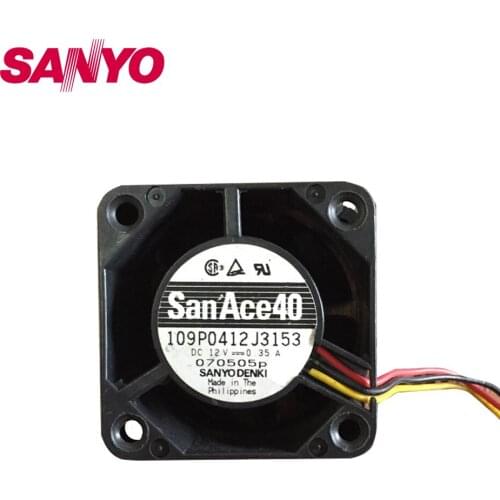 New 4028 4cm 40mm winds of fan 12V 0.35A double ball 109P0412J3153 cooling fan 40*40*28mm