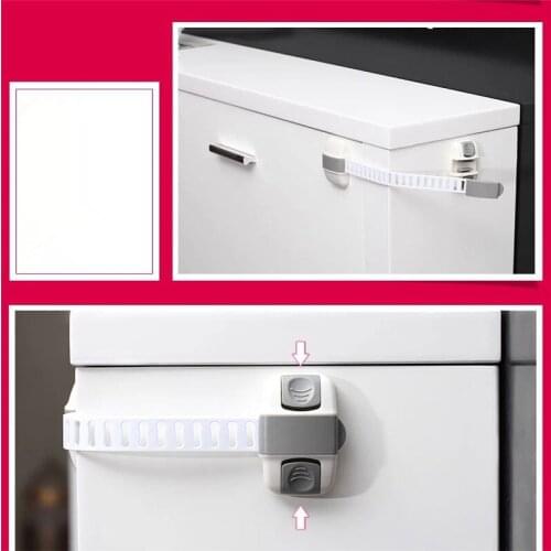 New Fashion Safety Lock Protection Drawer Cabinet Refrigerator Lock Child Safety Multifunctional Adjustable Drawer Lock