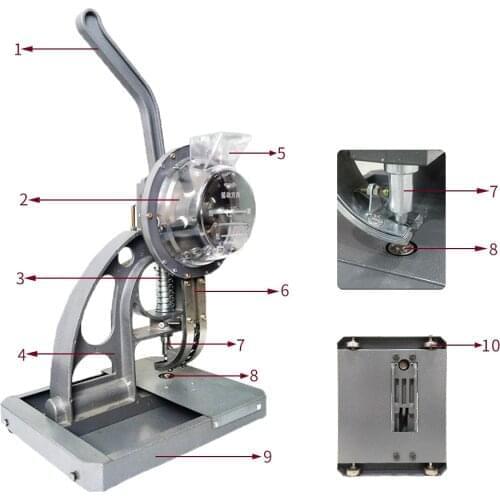 D04-12mm Eyelet Machine/ eyelet buttonhole machine/ Grommet Machine for Tarpaulin/tent