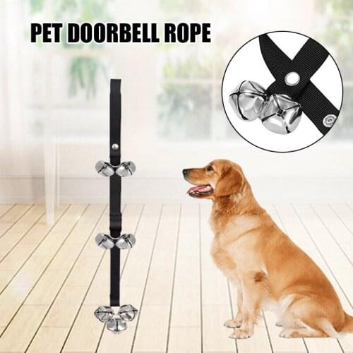 Dog Doorbell for Training Hanging Adjustable Strap with 7 Bells for Door Knob 85cm Long J2Y