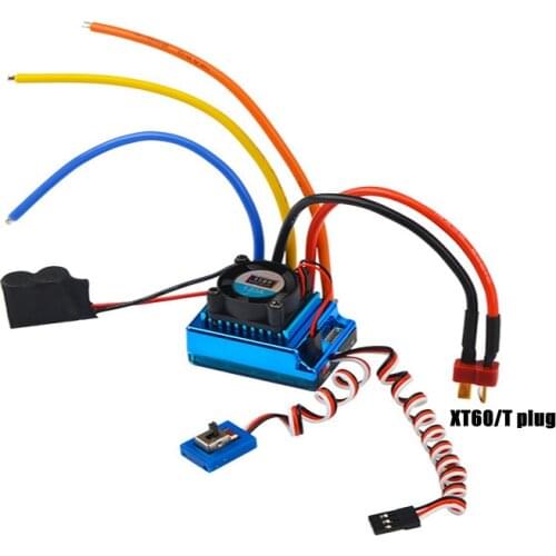 Special price 60A/120A ESC High Quality 120A Sensored BEC Brushless Speed Controller with ESC for 1/8 1/10 1/12 Car Crawle