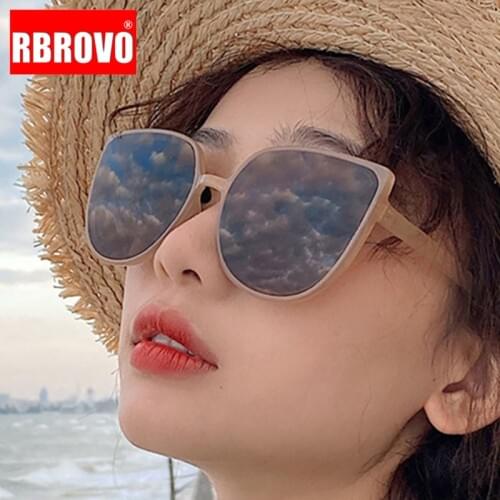 RBROVO 2021 Cateye Sunglasses Women Classic Retro Sunglasses Women Brand Designer Glasses For Women/Men Vintage Oculos De Sol