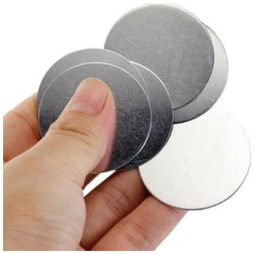 200pcs 25x1mm Ultra Thin Anti Rust Iron Round Sheet Pads