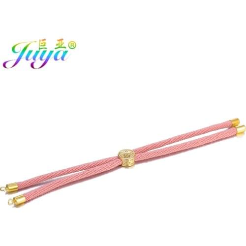 7 Colors Handmade Macrame Cord Adjustable Chains String Thread Woven Rope Slider Chains For Link Connector Charm Bracelet Making