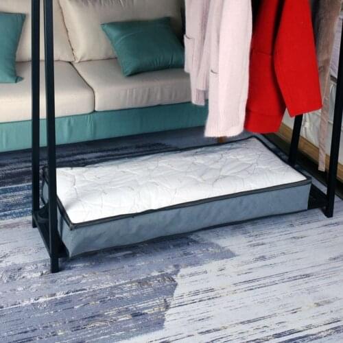 1PCS Foldable Under Bed Bags Large Under Bed Storage Underbed Bags Organizer Clothes Breathable Thick Boxes Zippered Storag U8C9