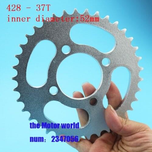 ATV Rear Chain Sprocket Electric scooter 428 37T Tooth 52mm For Quad Pit Dirt Bike 52mm off-road vehicle