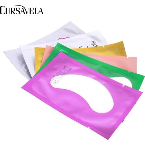 Cursavela Women Eyelash Pads Patches Grafting Eyelashes Under Eye Pad For Eyelash Extension Paper Eyelash Isolation Stickers
