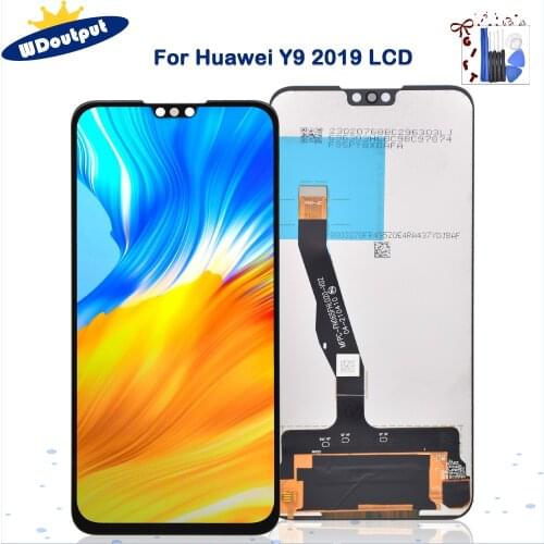 For Huawei Y9 2019 9 Plus Display LCD Screen Touch Digitizer Assembly Y9 2019 Enjoy JKM-LX1 JKM-LX2 LX3 Replacement With Frame