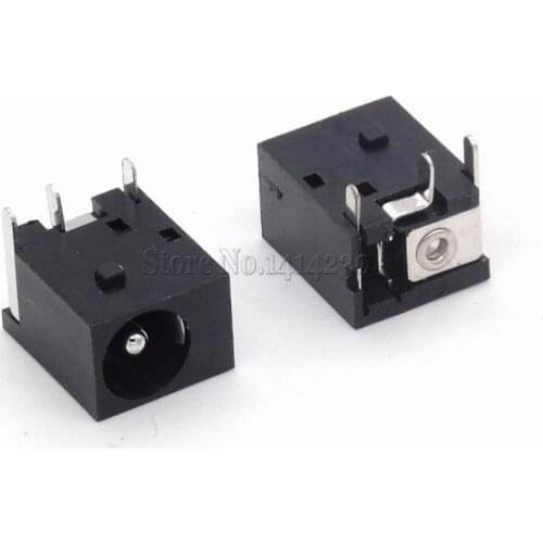 10PCS DC-044 5.5*2.1MM DC Power Supply Socket Power Supply Interface DC044 3Pin Power Socket Black and White