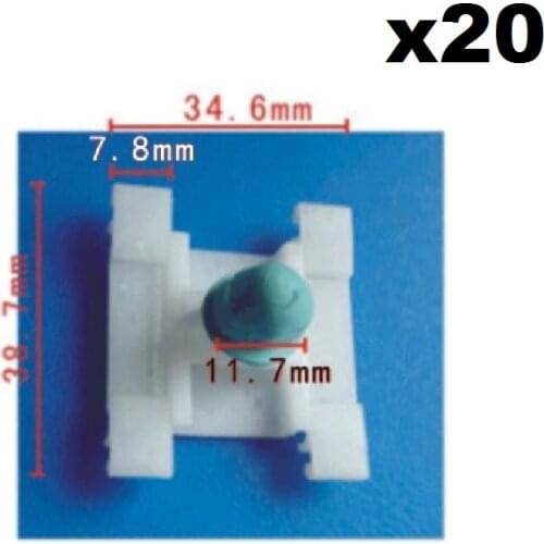 20 Pcs Door Moulding Clips Fasteners 1H0853585 For Audi A3 And FORVW Cabrio Golf & FORJetta 1H085358