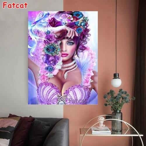 5d diamond painting Fashion makeup woman jewelry full mosaic rhinestones art diamond embroidery icons new hot decor PP1850
