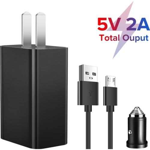5V 2A 3.1A USB Fast Wall Chargers Mobile Phone Charger With Micro Usb Type C Cable Car Charger For IPhone Samsung Xiaomi