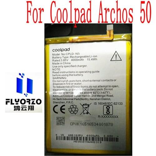 Brand new original 4000mAh CPLD-165 Battery For Coolpad Archos 50 Mobile Phone