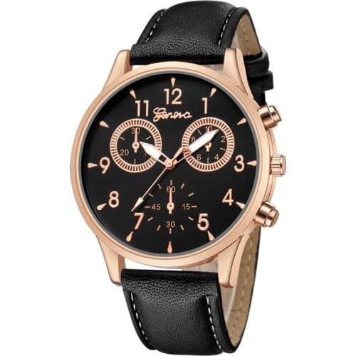 Mens Watch Leather Strap Quartz Casual Fashion Sports Speed Watch Relogio Masculino Reloj Hombre Erkek Kol Saati Montre Homme