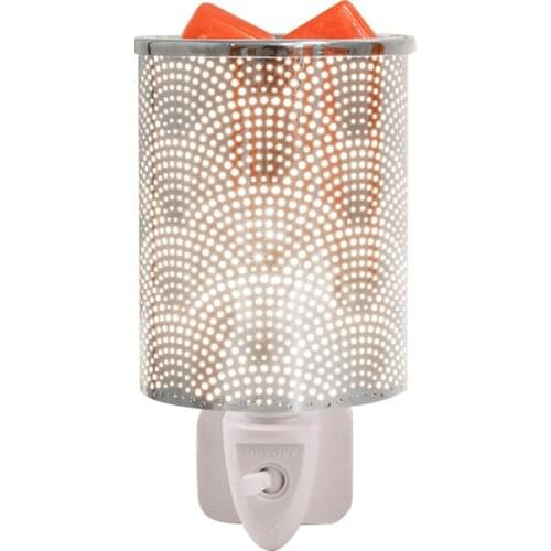 Electric Wax Melt Burner Metal Aroma Diffuser Lamp Oil Burner Night Light and Home Fragrance For Office Bedroom Spa Aromatherap