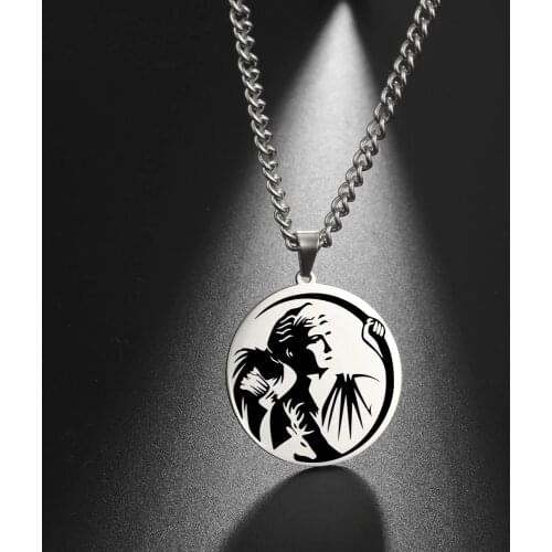 Fishhook Greek Mythology ARTEMIS Necklace God King Of Hunter Supernatural Gold Color Stainless Steel Gift For Man Woman Jewelry