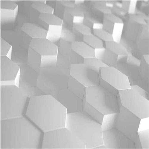 Photo wall murals wallpaper Simple 3d stereo geometric wallpapers tv background wall