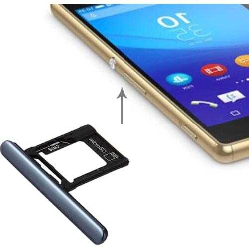 IPartsBuy New Micro SD / SIM Card Tray + Card Slot Port Dust Plug for Sony Xperia XZ Premium (Dual SIM Version)