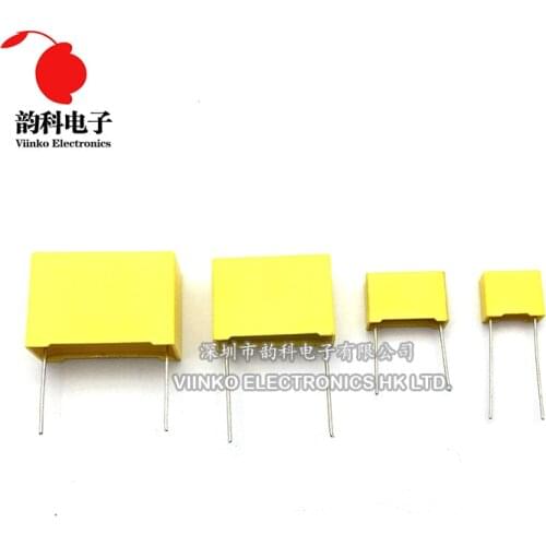 KIT X2 Safety Capacitor 275VAC 102K-105K 1NF~1UF Assorted Kit 10valuesx5pcs=50pcs Polypropylene film capacitor