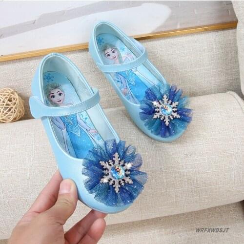 Disney Girls Sandals Summer New Childrens Princess Shoes Soft Bottom Cute Soft Sandals Frozen Elsa Shoes Kids