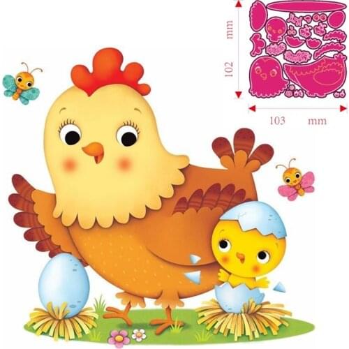 Metal Cutting Dies Animal chicken DIY Scrapbooking Paper Cards Decorative Craft Embossing