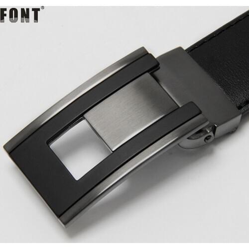 Luxury Leather Belt Men Plate Reversible Buckle men casual high quality Belts Dropship Suppliers Black Brown