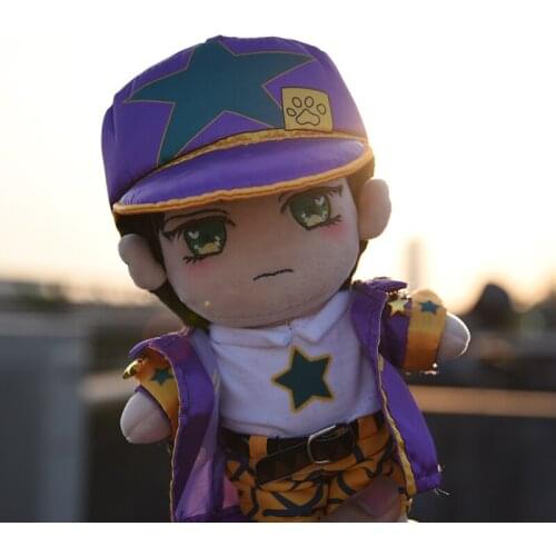 JoJos Bizarre Adventure Anime Kujo Jotaro Cartoon Plush Doll Stuffed Toy Dolls Change Clothings Pillow Xmas Birthday Gifts New
