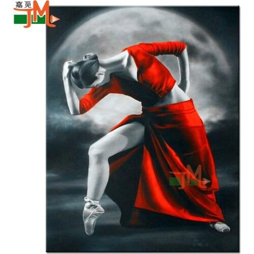 5D Diy Ballet Woman Art Diamond Painting Sexy Lady Full Round Square Drill Embroidery Cross Stitch Kit Mosaic Picture Home Decor
