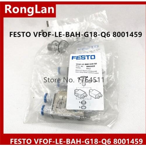 New original authentic FESTO gas fitting VFOF-LE-BAH-G18-Q6 spot 8001459 --2pcs/lot