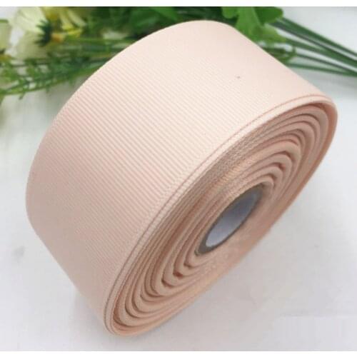 Peach color (5 yard/lot) 40mm 4cm Grosgrain Ribbon Wholesale gift wrap Christmas decoration ribbons