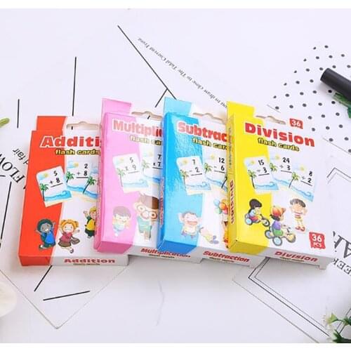 Baby Develop Toy Mathematics Learning Cards Children Addition Subtraction Arithmetic Aid Preschool Educational Toys