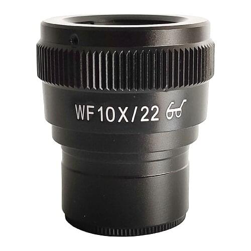Adjustable Stereo Microscope Eyepiece WF10X FOV 22mm High Eyepoint Zoom Stereoscopic Microscopio Ocular Mounting Size 30mm