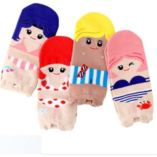Recommend !! women cartoon ankle socks spring summer and autumn colorful sexy cotton socks womens and lady cute short sock