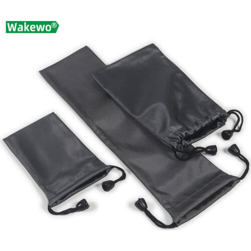 WAKEWO smart phone bags water-proof with draw string small case for earphone long bag for selfie handheld stick