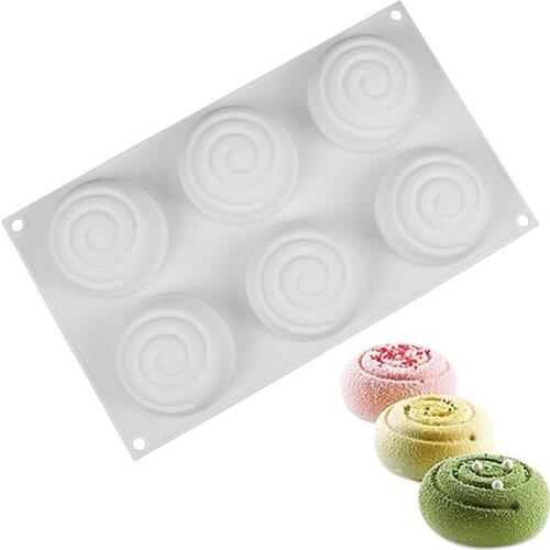 Tornado Shape Cake Mold Cake Mold 3D Silicone Molds for DIY Baking Dessert Mousse Kitchen Bakeware Tool Art Cake Form Tray Mould