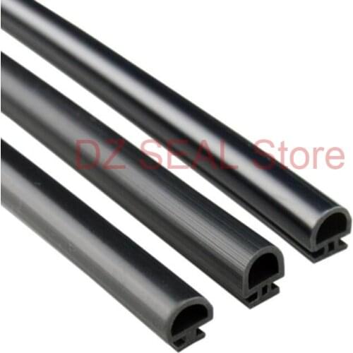 5 Meters bottom width 5/6/7mm low temperature resistance silicone rubber seal strip aluminum casement door window weather strip