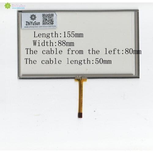 ZhiYuSun 3PCS/LOT HLD-TP-2084 6.2inch 155mm*88mm 4 line touch screen panel HLDTP2084