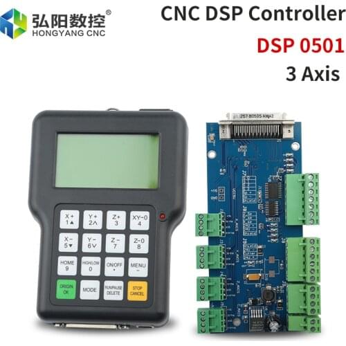 0501 DSP Controller 3 Achse 0501 System Für Cnc Router DSP0501 HYCNC 0501HDDC Griff Fern Englisch Version Manuelle NEWCARVE