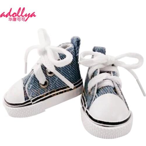 1/6 BJD Doll Accessories Doll Shoes 5cm High Top Canvas BJD Handsome Candy Color Sneakers Toys For Girls Fashion Shoes For Dolls