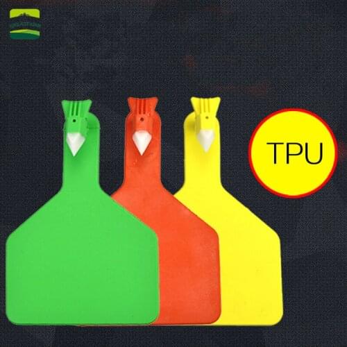 2Pcs Cow Cattle TPU Ear Tag Signs Without Words Ear Tags Typing TPU Earrings Farm Animal Identification Card 2020 farm HOT SALES