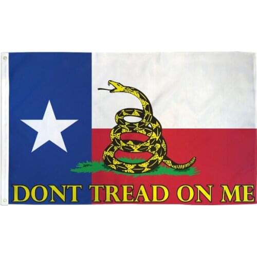 2020 USA Texas State with don't tread on me Flag Drop Shipping