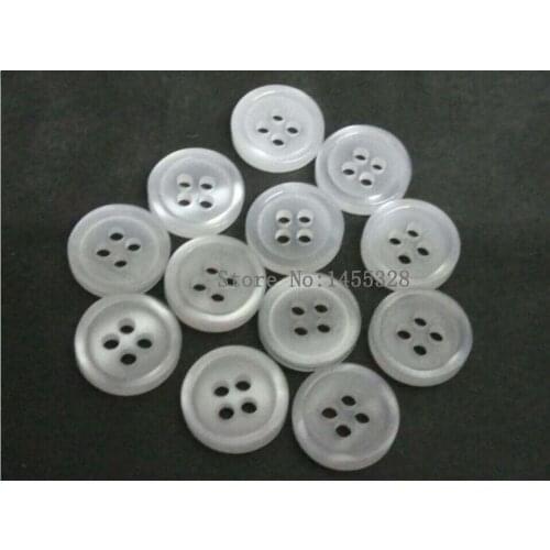 400pcs/Lot Wholesale 10mm Pearl white 4-hole plastic buttons sewing buttons resin buttons free shipping 2015062506