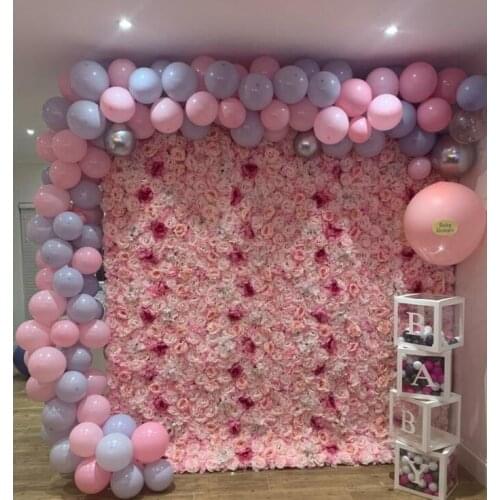 40x60cm Silk Rose Flower Champagne Artificial Flower DIY Wedding Decoration Flower Wall Panels Romantic Wedding Backdrop Decor