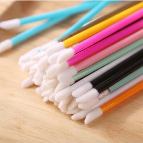 50 pcs Crystal Mascara Wands Applicator Diamond Disposable Lip brushes Cosmetic Eyelash Brush women Make Up brushes Tools