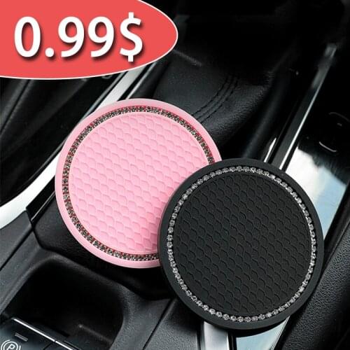Car Water Coaster Non-slip Anti-dirty Mat Creative Car Non-slip Silicone Car Supplies