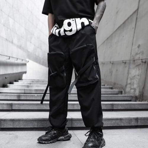 Harem Pants Male Fashion Sweatpants Hip Hop Mens Streetwear Pants Men Cargo Pants Jogger Casual Trousers New Multiple Pockets